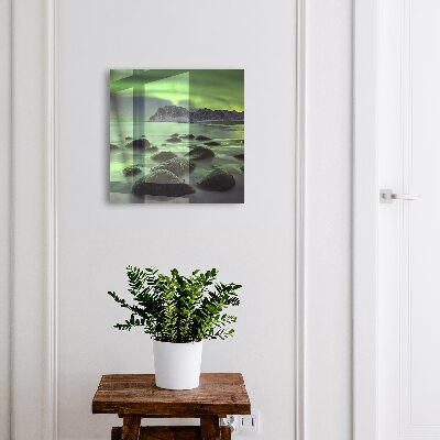 Cassetta portachiavi da muro Aurora boreale