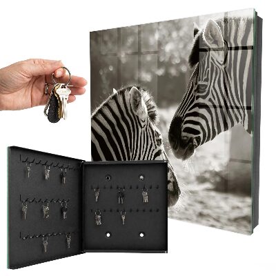 Armadietto portachiavi da parete Zebre insieme