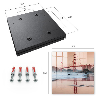 Cassetta portachiavi da muro Tramonto