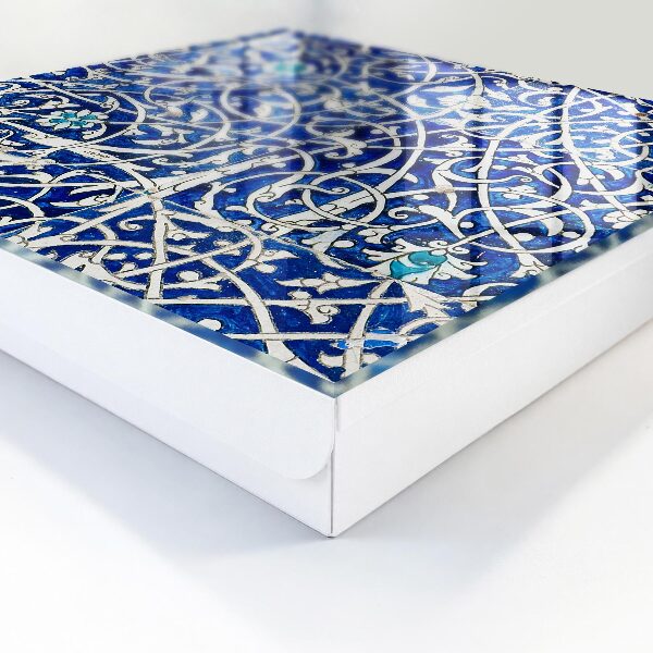 Armadietto portachiavi da parete Arabesco blu