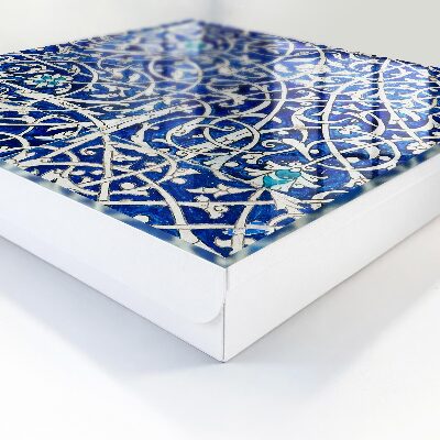 Armadietto portachiavi da parete Arabesco blu