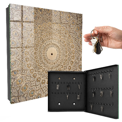 Armadietto portachiavi da parete Mandala decorativo