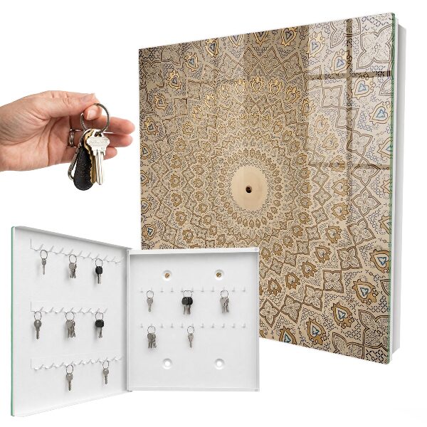 Armadietto portachiavi da parete Mandala decorativo