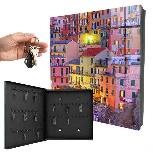 Cassetta portachiavi da muro Colori della città