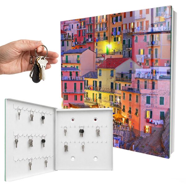 Cassetta portachiavi da muro Colori della città