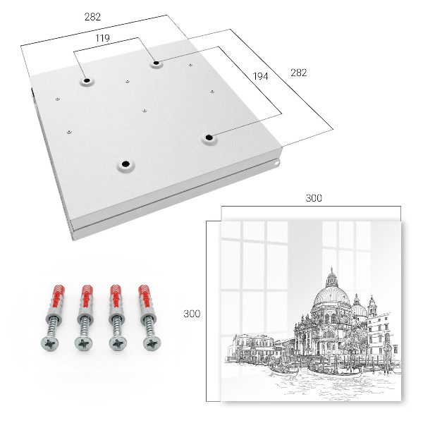 Armadietto portachiavi da parete Linee di Venezia