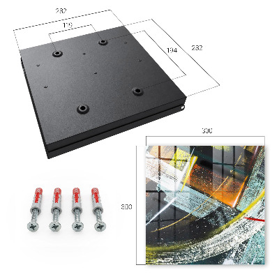 Cassetta portachiavi Un turbine di colori