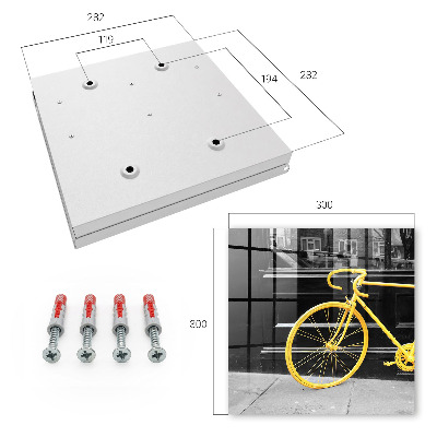 Cassetta portachiavi Bicicletta gialla