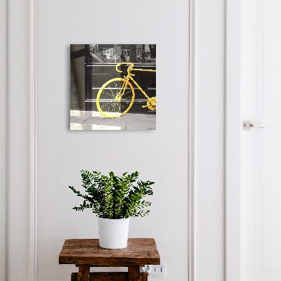 Cassetta portachiavi Bicicletta gialla
