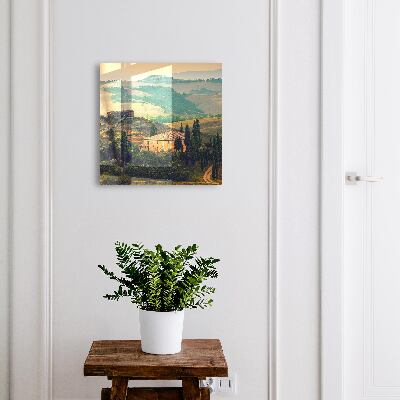Cassetta portachiavi Paesaggio toscano