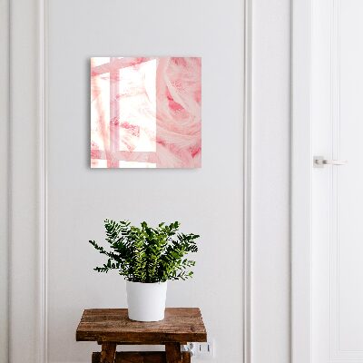 Cassetta portachiavi da muro Piume rosa