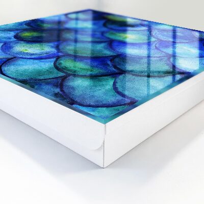 Cassetta portachiavi Squame blu