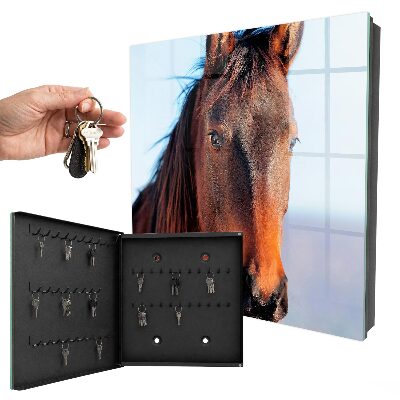 Cassetta portachiavi Ritratto di un cavallo