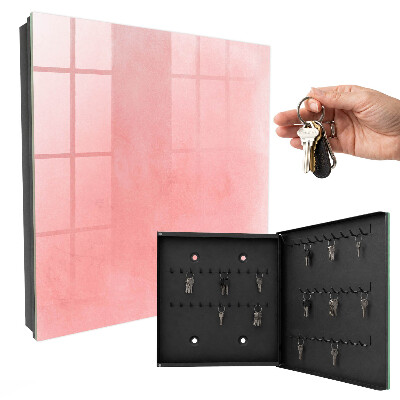 Cassetta portachiavi da muro Sfondo rosa
