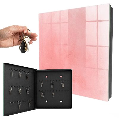 Cassetta portachiavi da muro Sfondo rosa