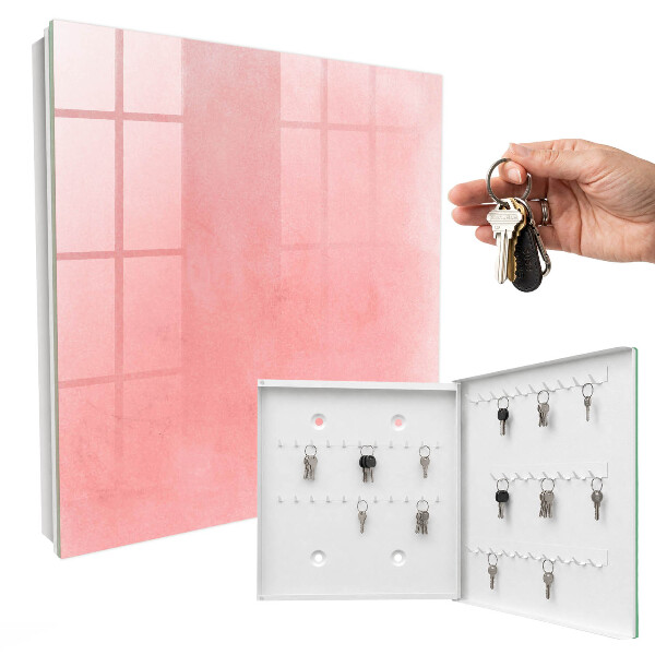 Cassetta portachiavi da muro Sfondo rosa