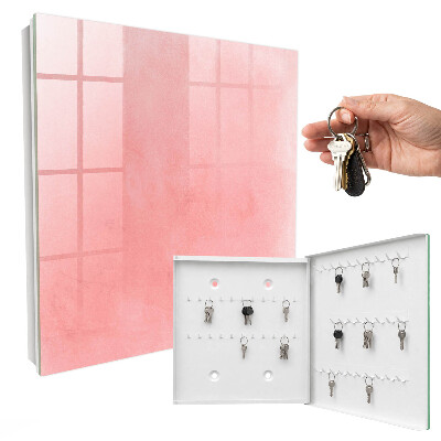 Cassetta portachiavi da muro Sfondo rosa