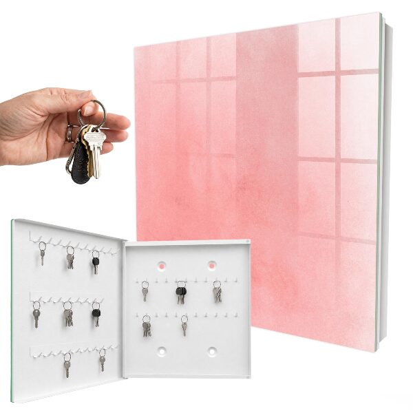 Cassetta portachiavi da muro Sfondo rosa