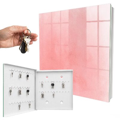 Cassetta portachiavi da muro Sfondo rosa