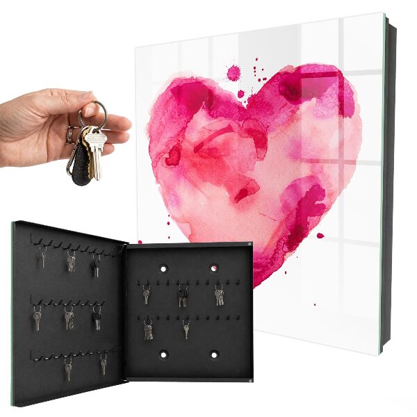 Cassetta portachiavi da muro Cuore d'amore