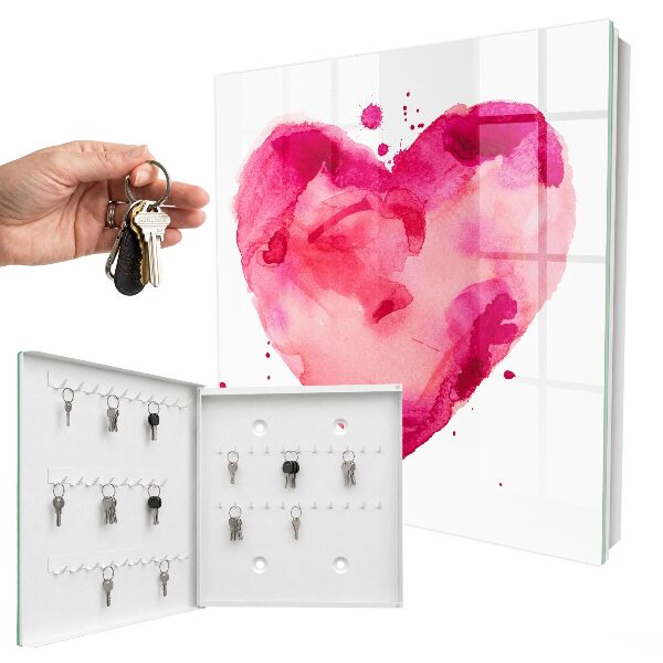 Cassetta portachiavi da muro Cuore d'amore