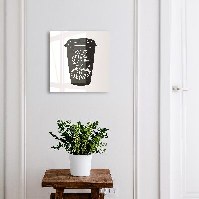 Armadietto portachiavi da parete Caffè e umorismo