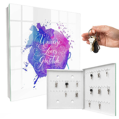 Cassetta portachiavi L'universo ama la gratitudine.