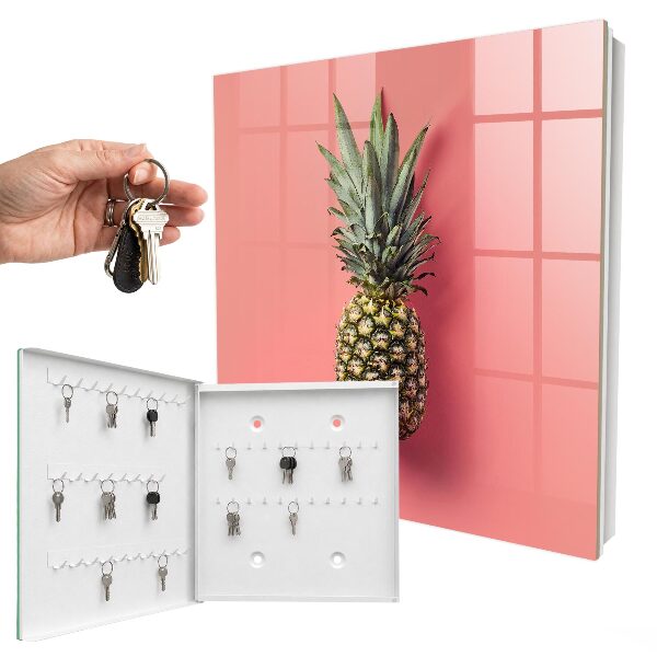 Armadietto portachiavi da parete Ananas esotico