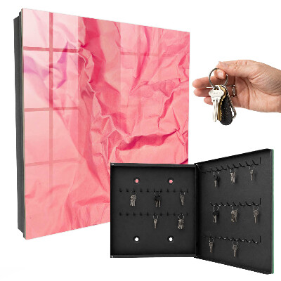 Armadietto portachiavi da parete Trama rosa