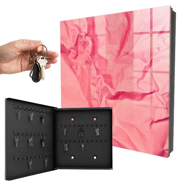Armadietto portachiavi da parete Trama rosa