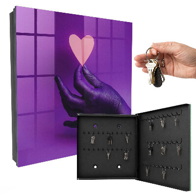 Cassetta portachiavi Amore viola