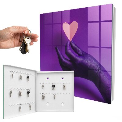 Cassetta portachiavi Amore viola