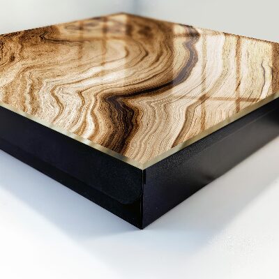 Cassetta portachiavi da muro Onde di legno