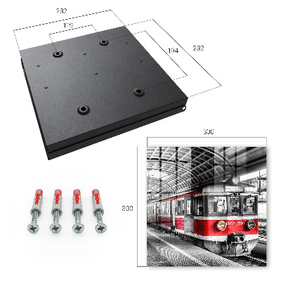 Armadietto portachiavi da parete Simmetria ferroviaria
