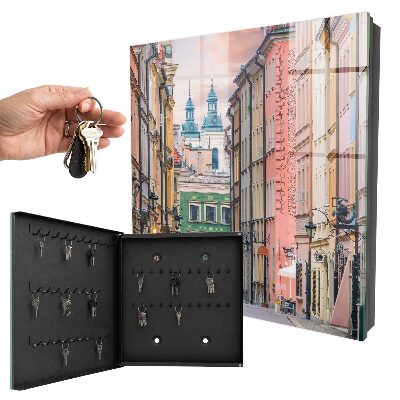 Armadietto portachiavi da parete Edifici residenziali colorati