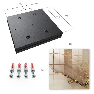 Cassetta portachiavi da muro Astrazione artistica
