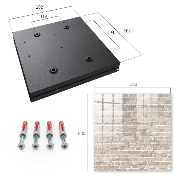 Armadietto portachiavi da parete Magazzino di mattoni