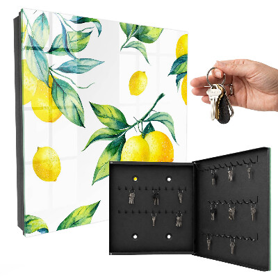 Cassetta portachiavi Limoni ad acquerello