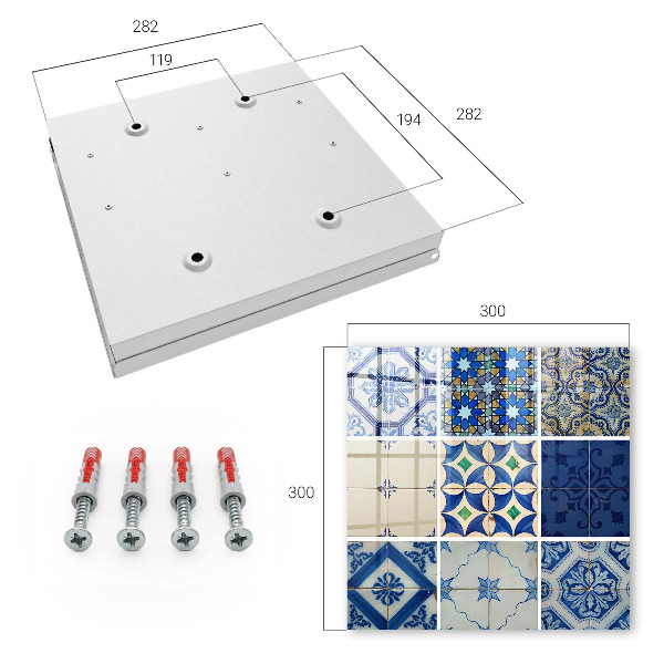 Armadietto portachiavi da parete Piastrelle Azulejos
