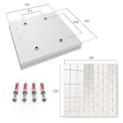 Cassetta portachiavi Modello geometrico