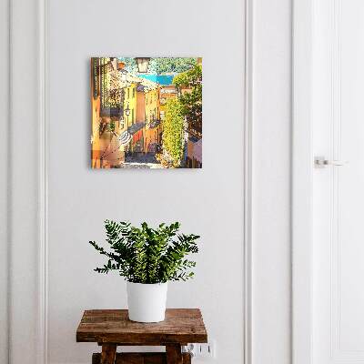 Cassetta portachiavi da muro Città colorata