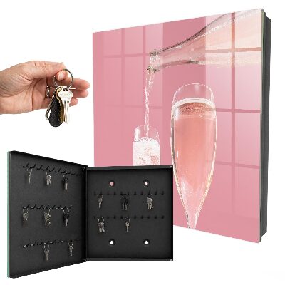 Armadietto portachiavi da parete Bicchieri da champagne