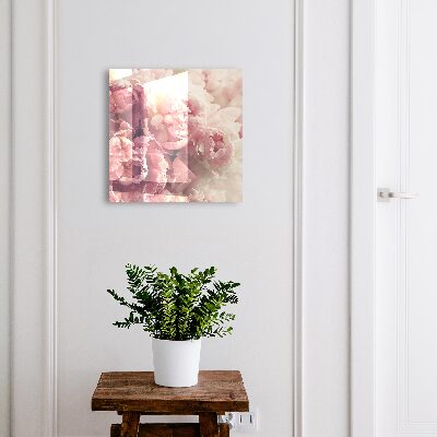 Cassetta portachiavi da muro Fiori di peonia