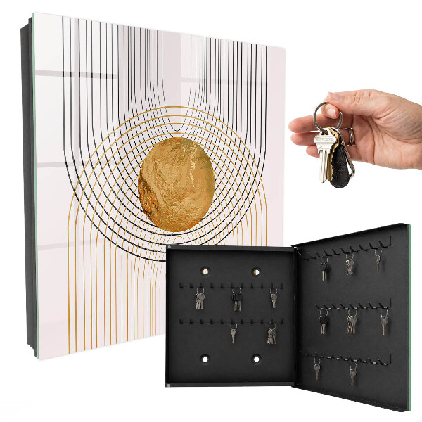 Cassetta portachiavi da muro Cerchi e linee