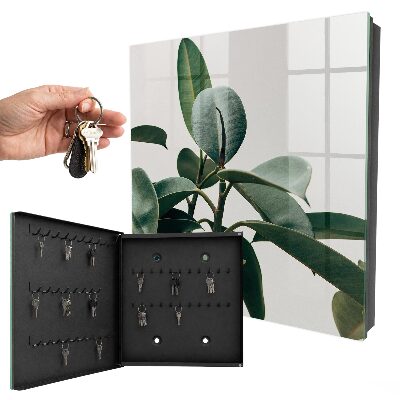 Cassetta portachiavi da muro Foglie di Ficus