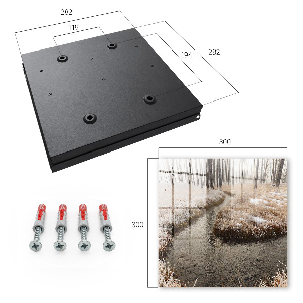 Cassetta portachiavi Fiume d'inverno