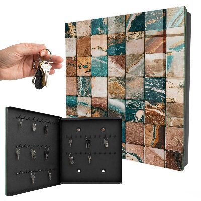 Cassetta portachiavi da muro Mosaico di luoghi