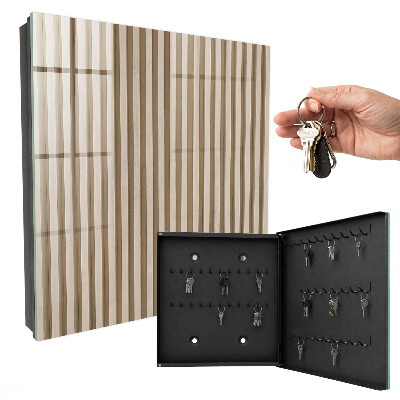Armadietto portachiavi da parete Linee beige