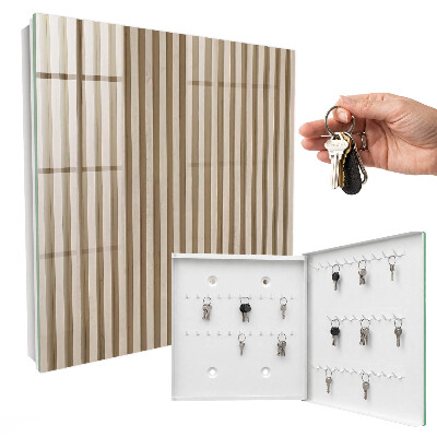 Armadietto portachiavi da parete Linee beige