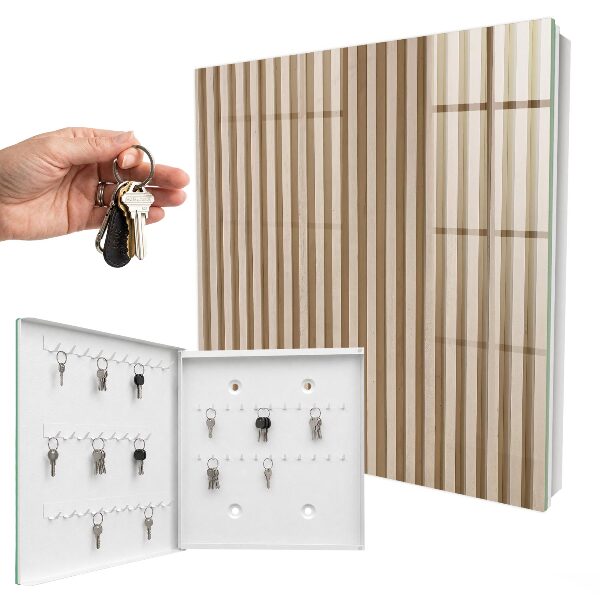 Armadietto portachiavi da parete Linee beige